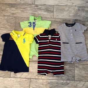 ❤️SOLD❤️Ralph Lauren Polo short sleeve onesie lot